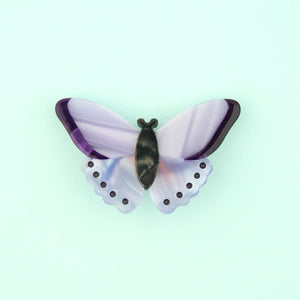 Barrette Papillon Mauve