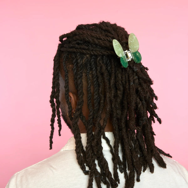 Pince à cheveux Papillon Vert