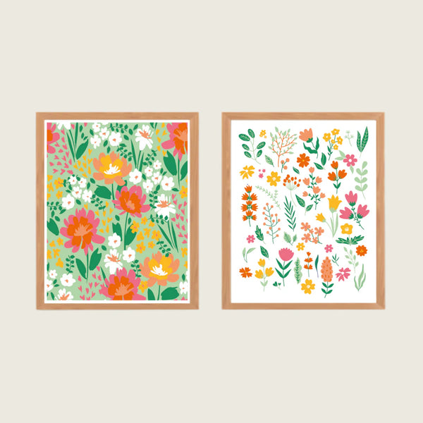 Coffret Peinture au Numéro Petites Fleurs Sauvages