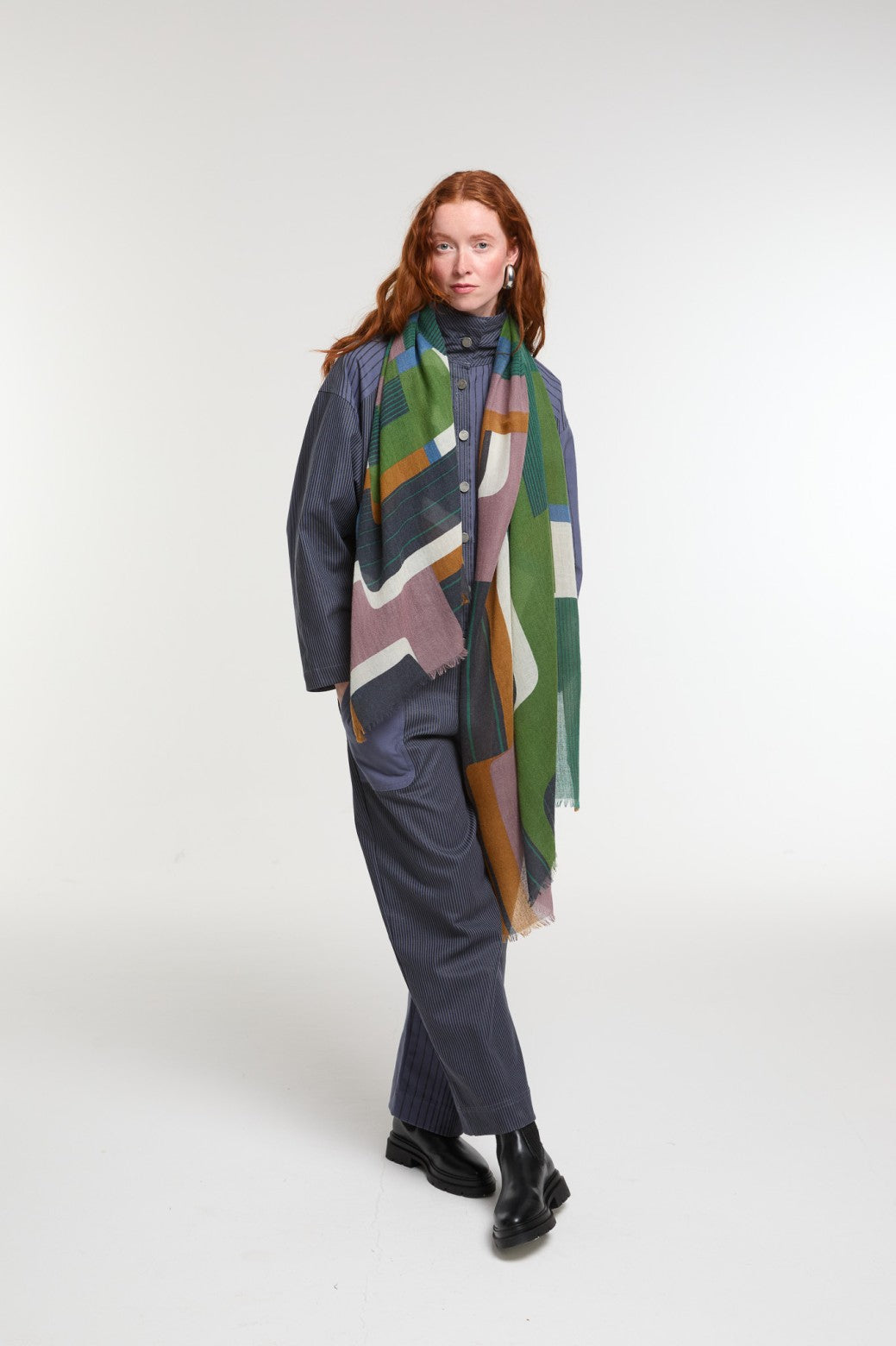 Echarpe de Laine Petra Vert