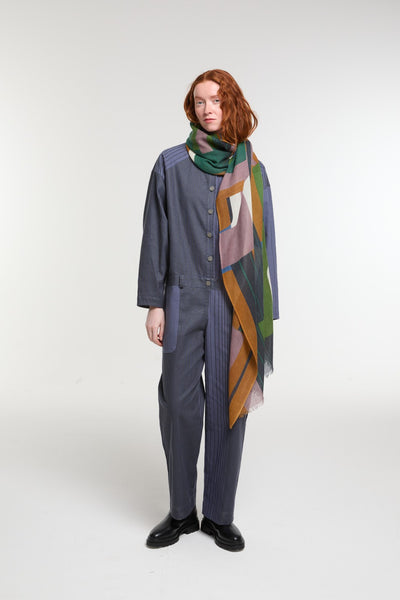 Echarpe de Laine Petra Vert