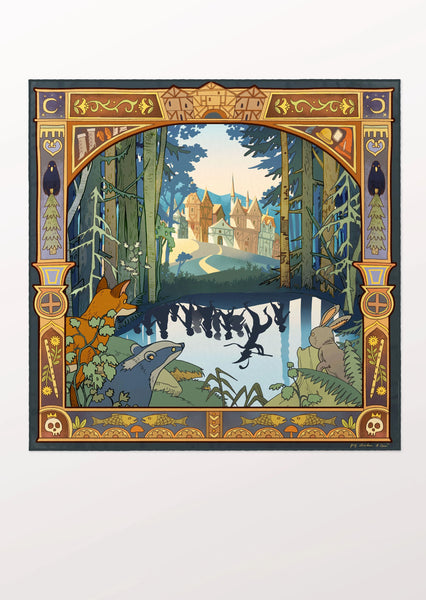 Carré de Soie Bandana - Pied Piper of Hamelin
