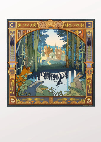 Carré de Soie Bandana - Pied Piper of Hamelin