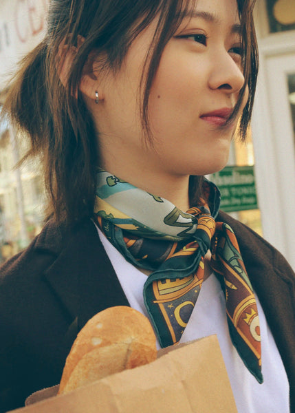 Carré de Soie Bandana - Pied Piper of Hamelin