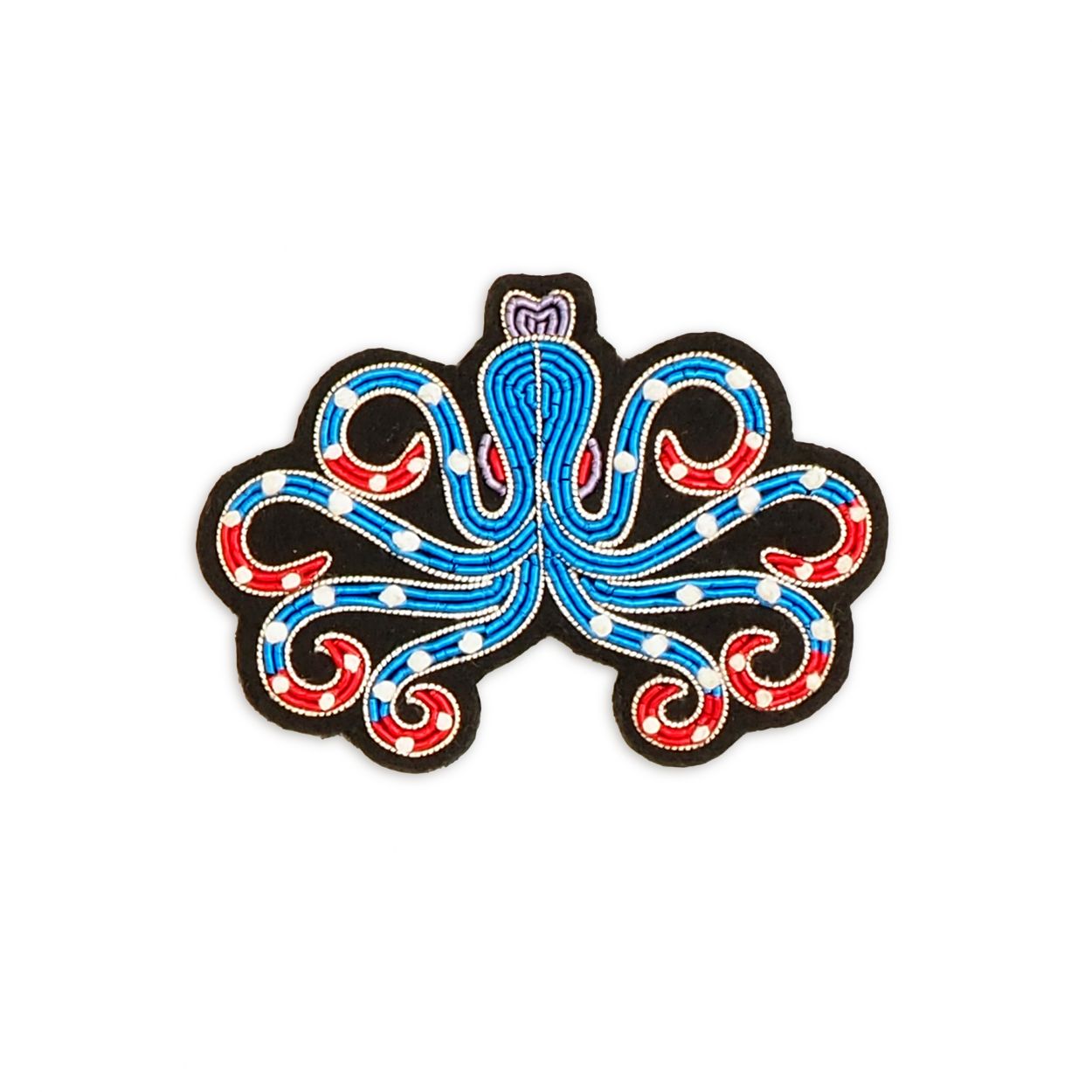 Broche Pieuvre Bleue