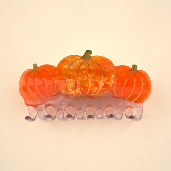 Grande Pince à cheveux Citrouille