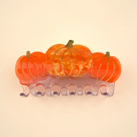 Grande Pince à cheveux Citrouille