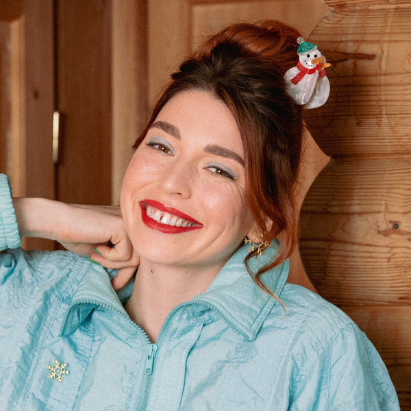 Pince à cheveux Bonhomme de Neige