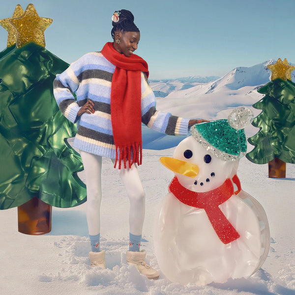 Pince à cheveux Bonhomme de Neige