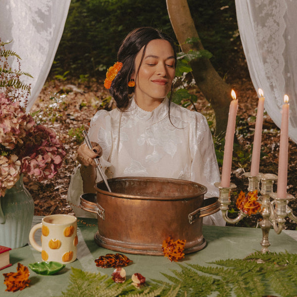 Grande Pince à cheveux Citrouille