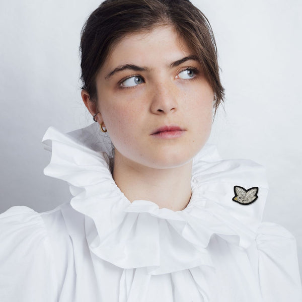 Broche Piou-Piou Argenté