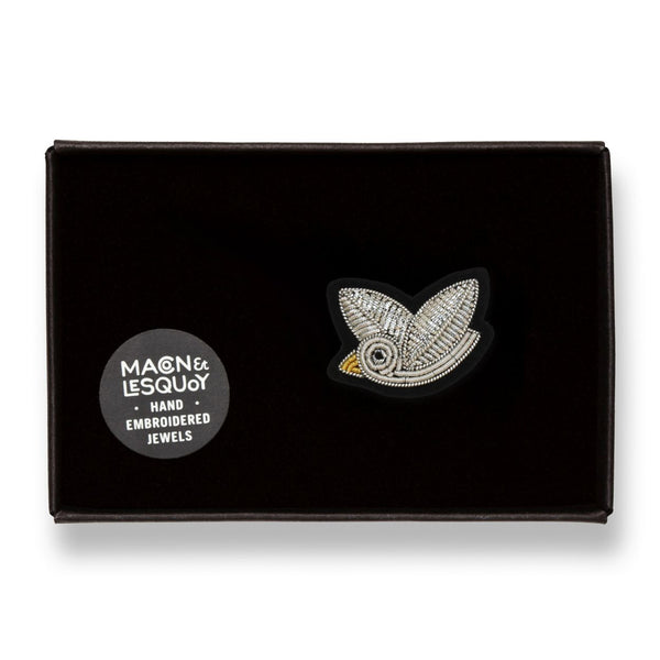 Broche Piou-Piou Argenté