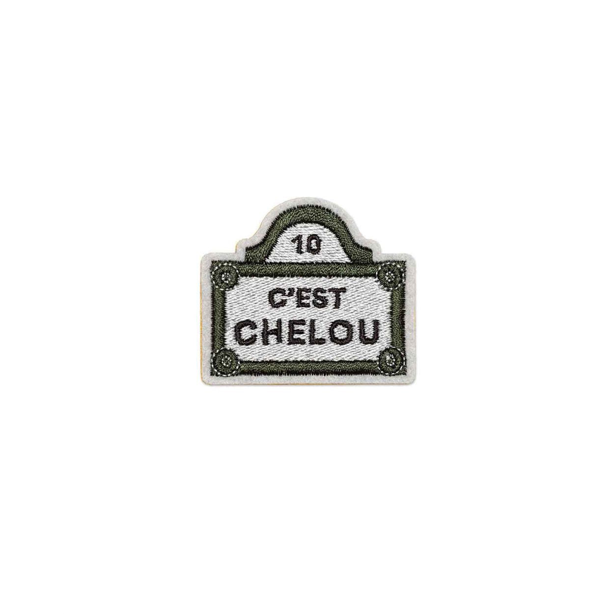 Ecusson Autocollant Plaque Chelou