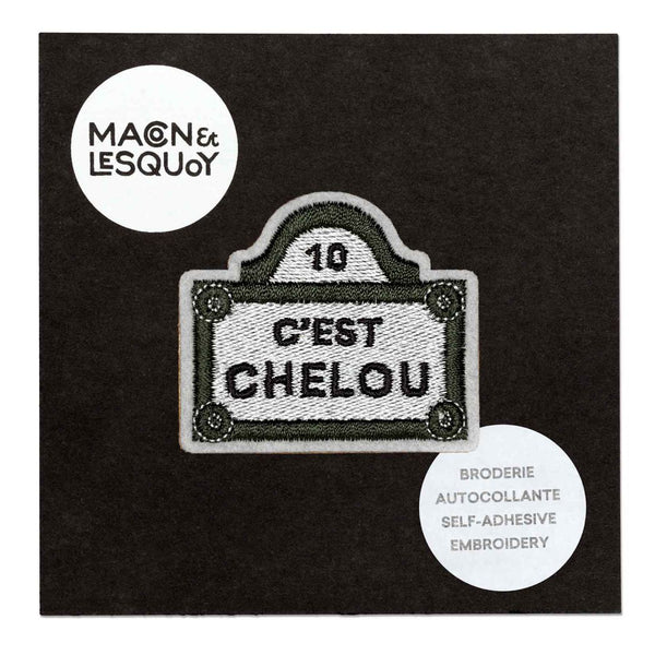 Ecusson Autocollant Plaque Chelou