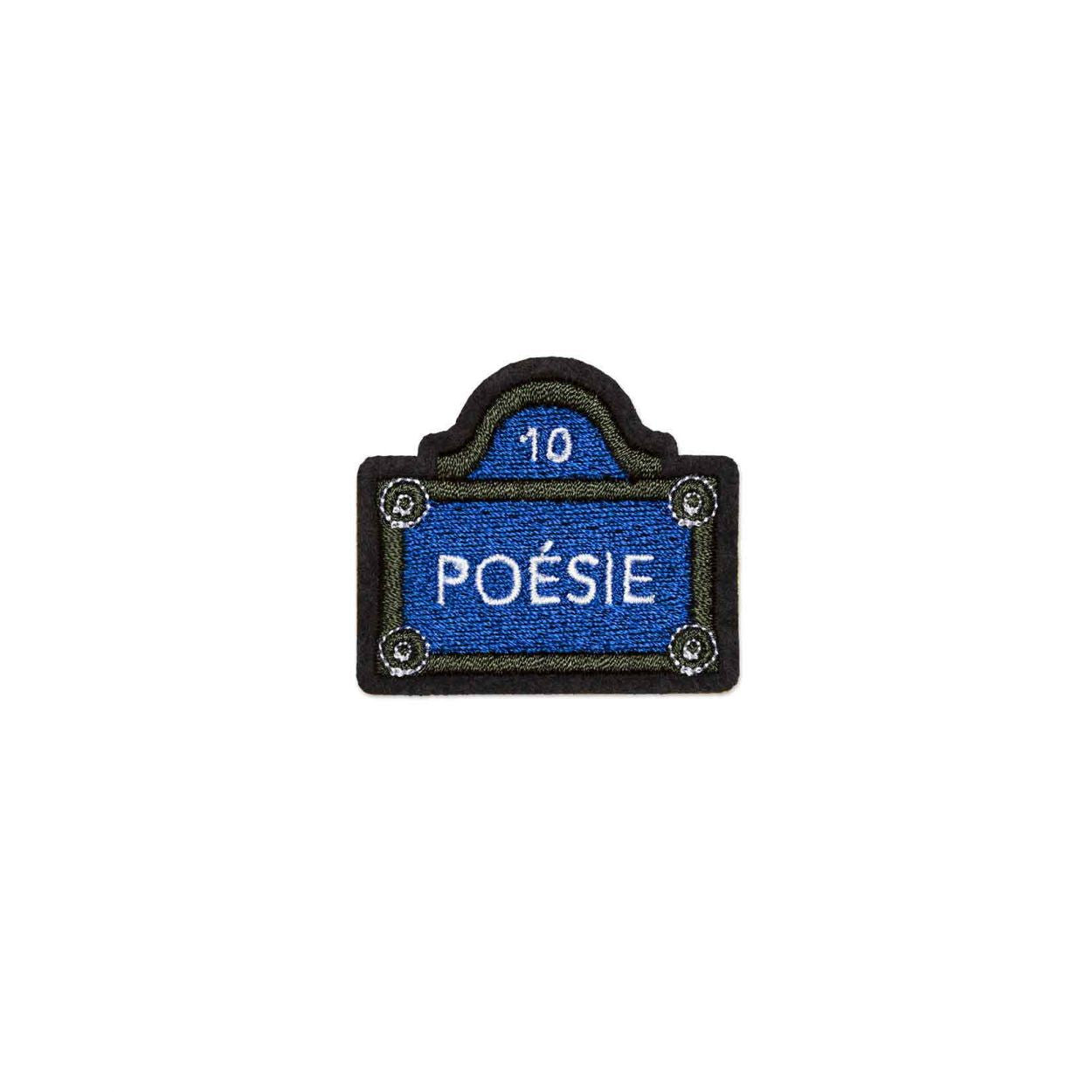 Ecusson Autocollant Plaque Poésie