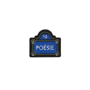Ecusson Autocollant Plaque Poésie