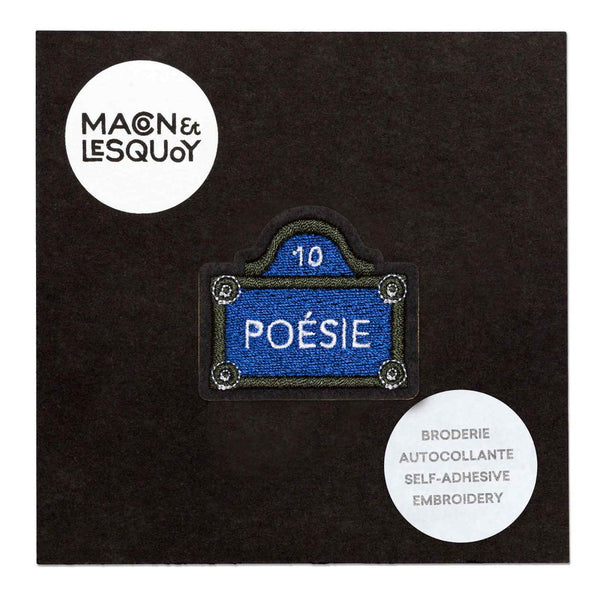 Ecusson Autocollant Plaque Poésie