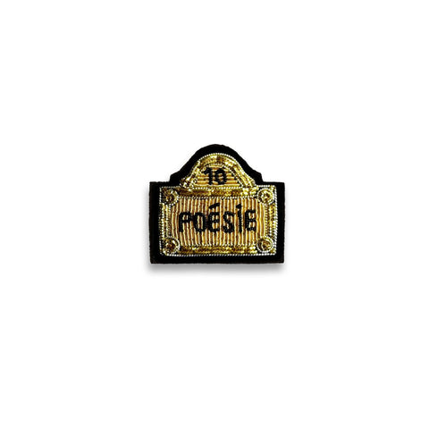 Broche Poésie Or