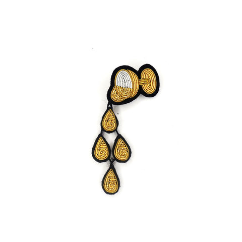 Broche Pluie de Champagne