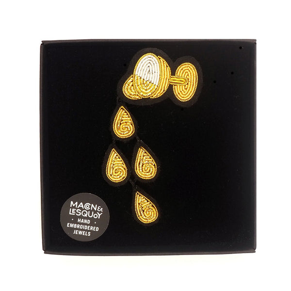 Broche Pluie de Champagne