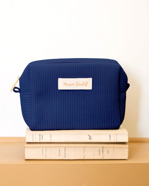 Petite Trousse de Toilette Charlotte - Velours Côtelé