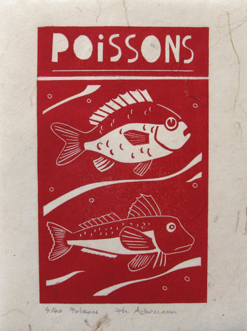 Gravure Poissons