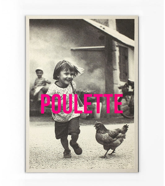 Petite Affiche Poulette