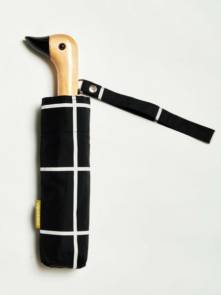 Parapluie Canard Quadrillage Noir & Blanc