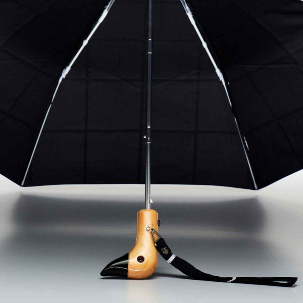 Parapluie Canard Quadrillage Noir & Blanc