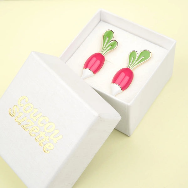 Boucles d'oreilles Radis