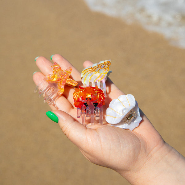 Mini-pince à cheveux Crabe