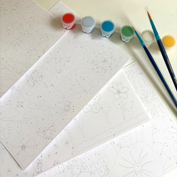 Coffret Peinture au Numéro Rêveries Florales