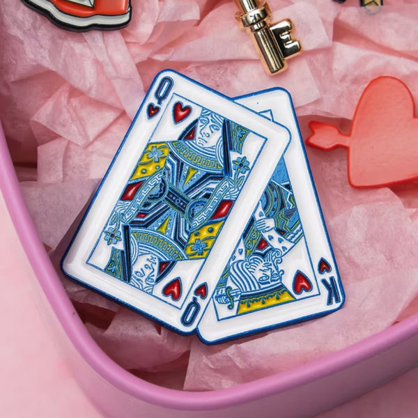 Pin's Roi & Reine de Coeur
