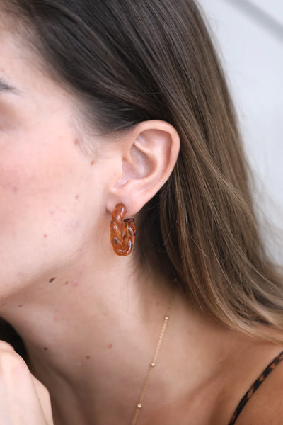 Boucles d'Oreilles Roma Miel