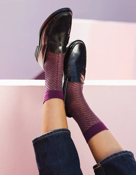 Chaussettes Sapin Prune