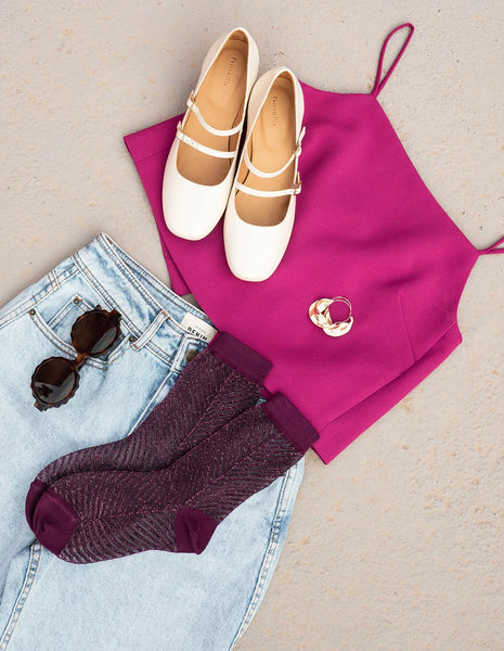 Chaussettes Sapin Prune