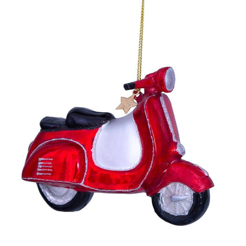 Décoration Scooter Rouge