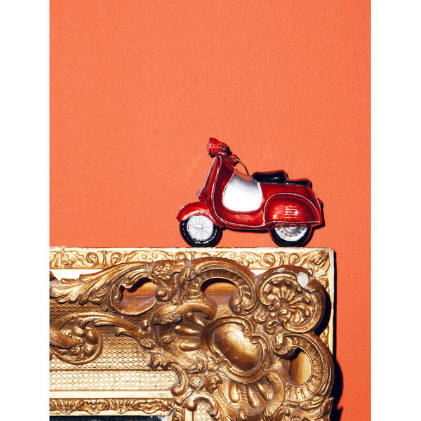 Décoration Scooter Rouge