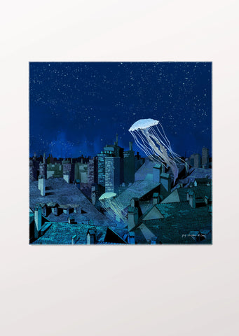 Pochette de Soie - Southsea Parade Nighttime