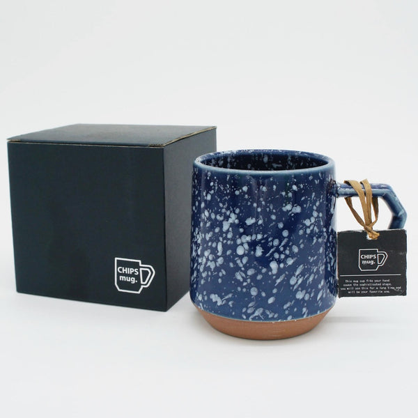 Mug Japonais Splash Bleu & Blanc