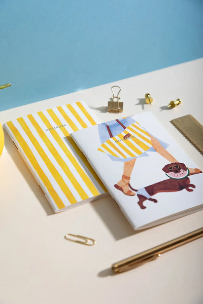 Duo de Carnets Summer Dachshund