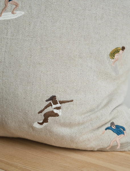 Coussin Brodé Surf