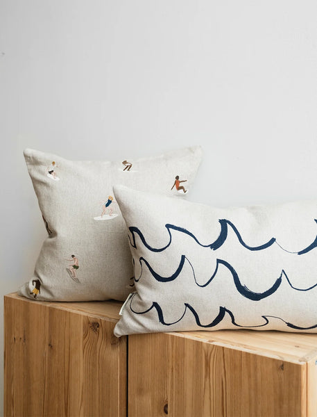 Coussin Brodé Surf