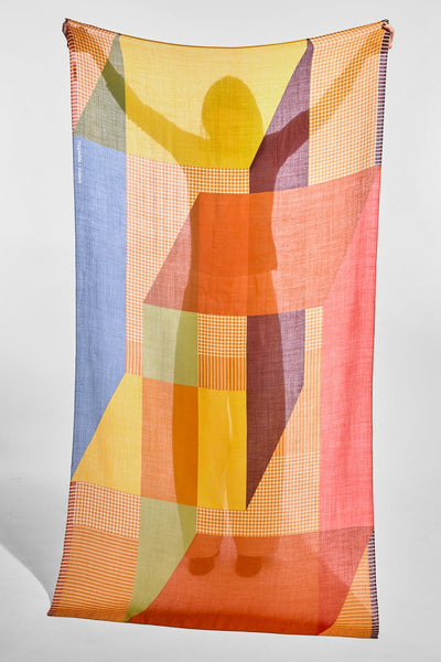 Echarpe de Laine Surface Cuivre
