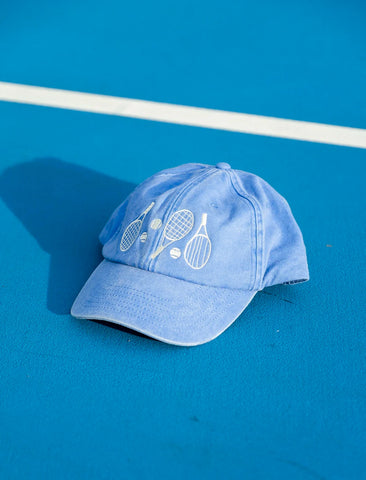 Casquette Brodée Tennis Bleu