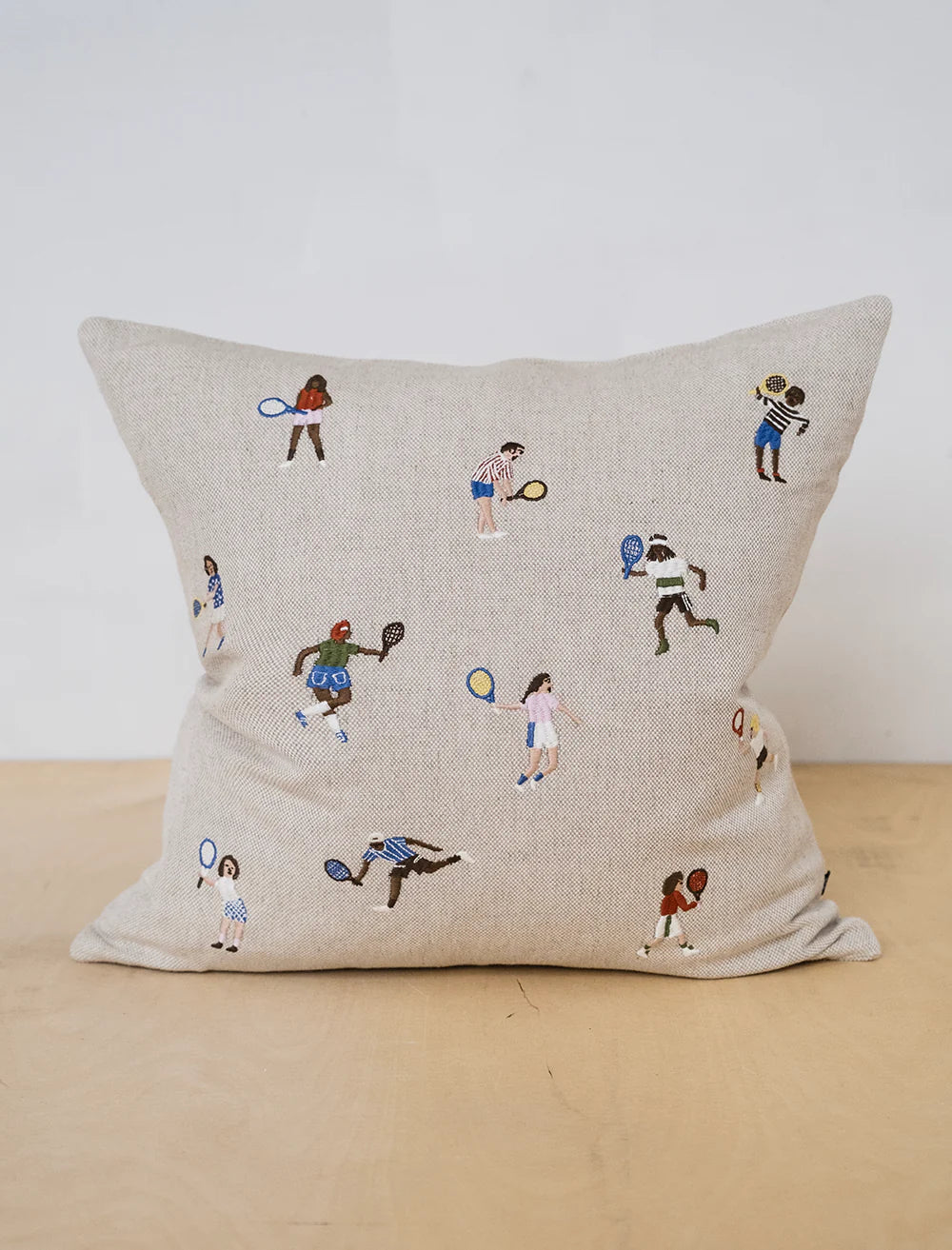 Coussin Brodé Tennis