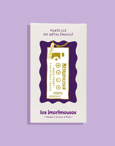Porte-clés Ticket de Métro