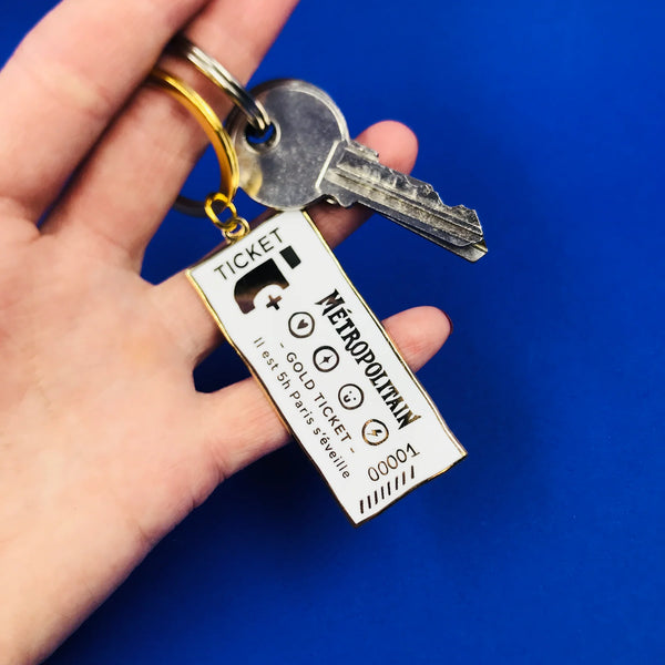 Porte-clés Ticket de Métro