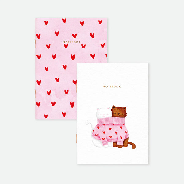 Duo de Carnets Together Cats