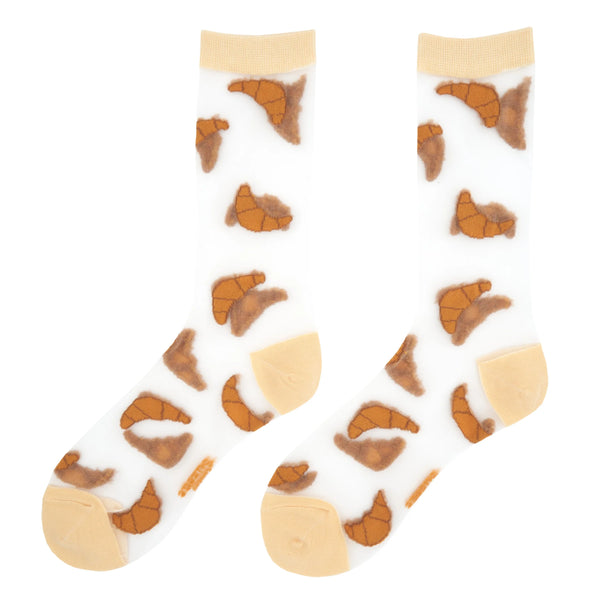 Chaussettes Transparentes Croissant